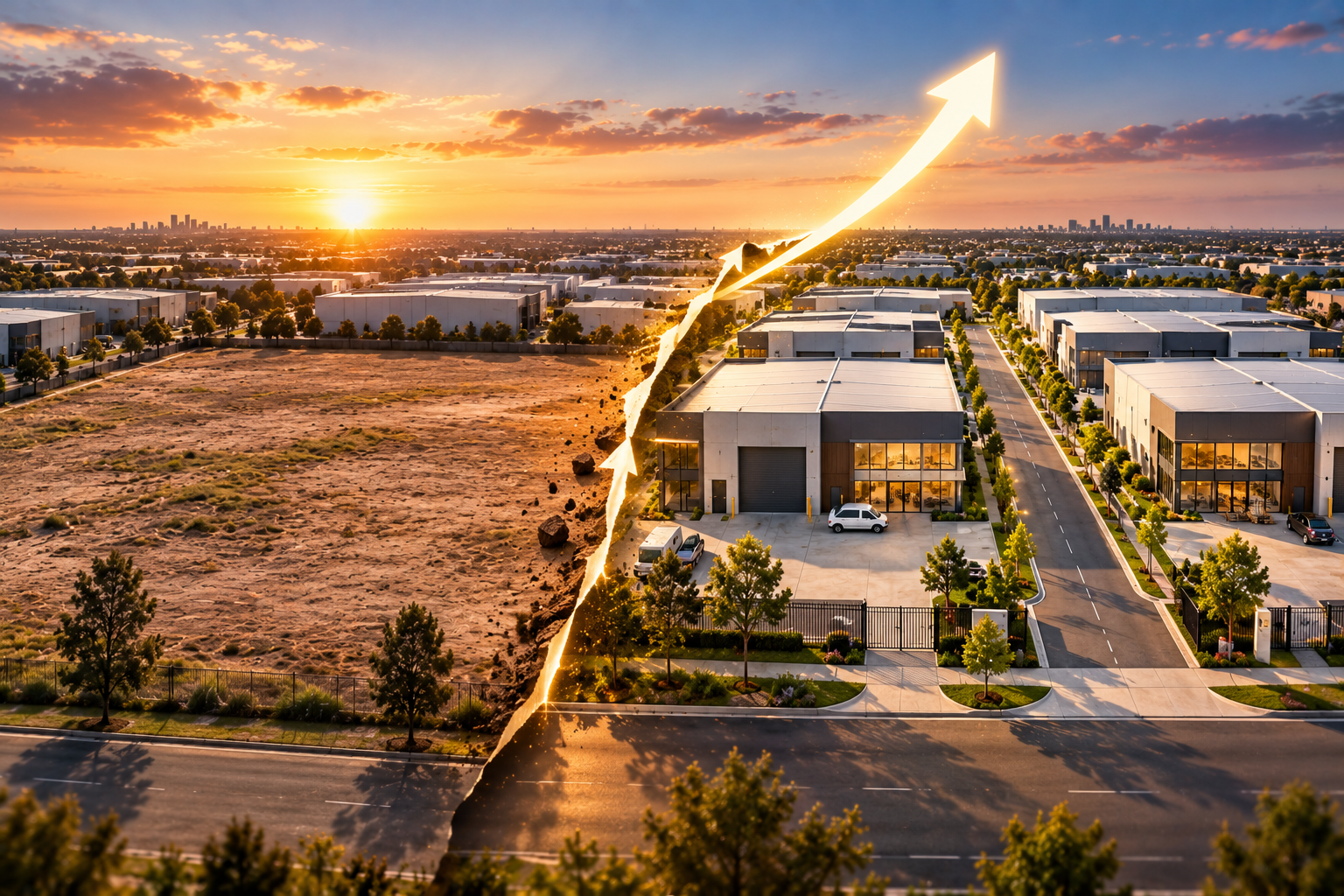 Does subdividing industrial land create value or destroy it?
