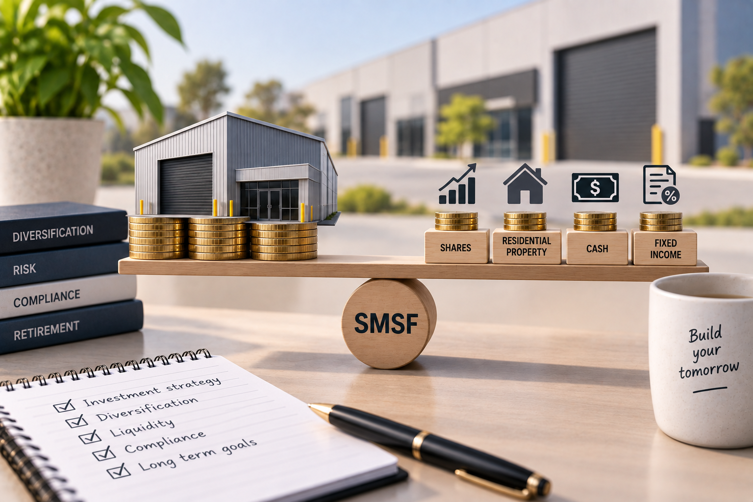 How much of an SMSF should sit in a single warehouse?