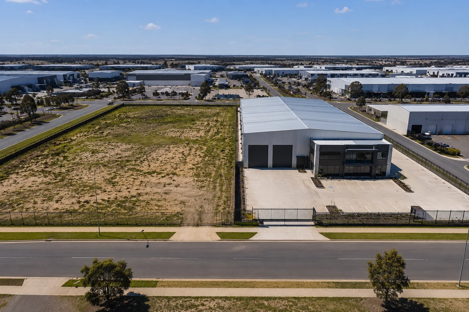 In Truganina, Does Bare Land or a Built Warehouse Sell for More?